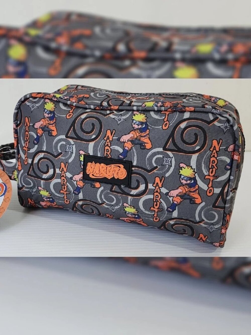 BIOWORLD NARUTO TOILETRY TRAVEL SHAVE BATH BAG ALLOVER PRINT LIMITED EDITION